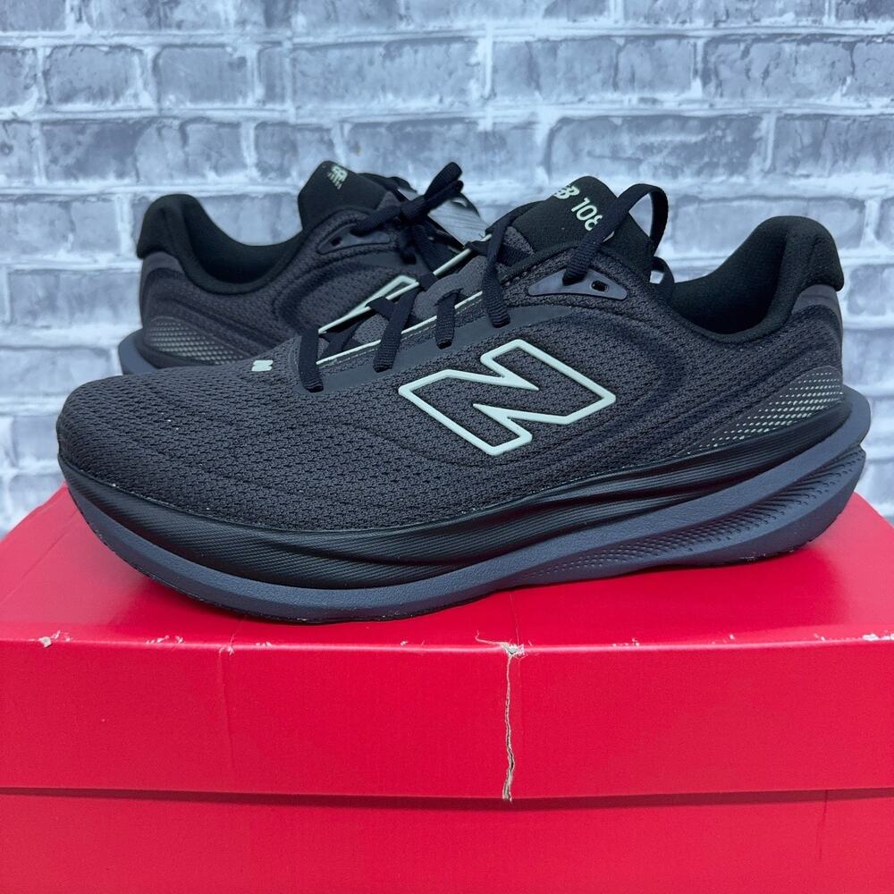 New Balance 1080 V15 Black Black Running Shoes M10805MD Mens Size 12 D NIB